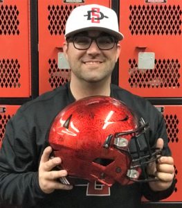 sdsu aztec football helmet